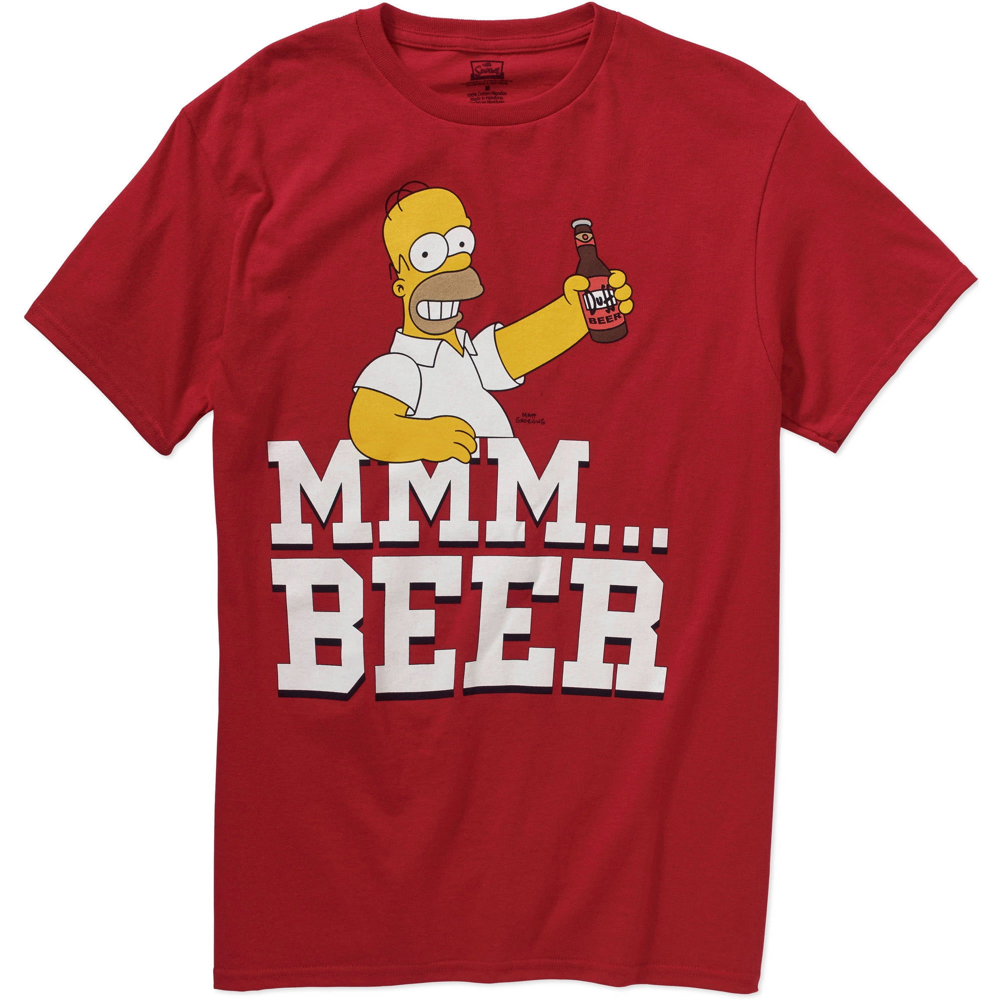 Simpsons Homer Mmm Beer Men's Graphic T - Walmart.com.