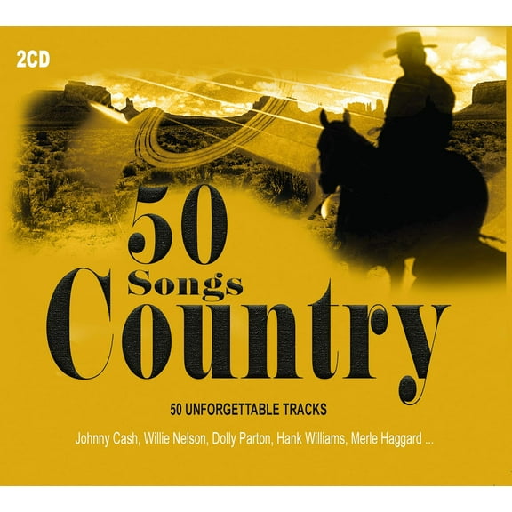 Artisti Vari 2CD 50 Songs Country, Johnny Cash, Tex Ritter, Dolly Parton, Country Music (CD)