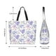 thumbnail image 5 of Disketp Lavender Flowers Bolsa Tote Estampada para Mujer, Bolso de Hombro y de Mano para Compras y Viajes, 5 of 8