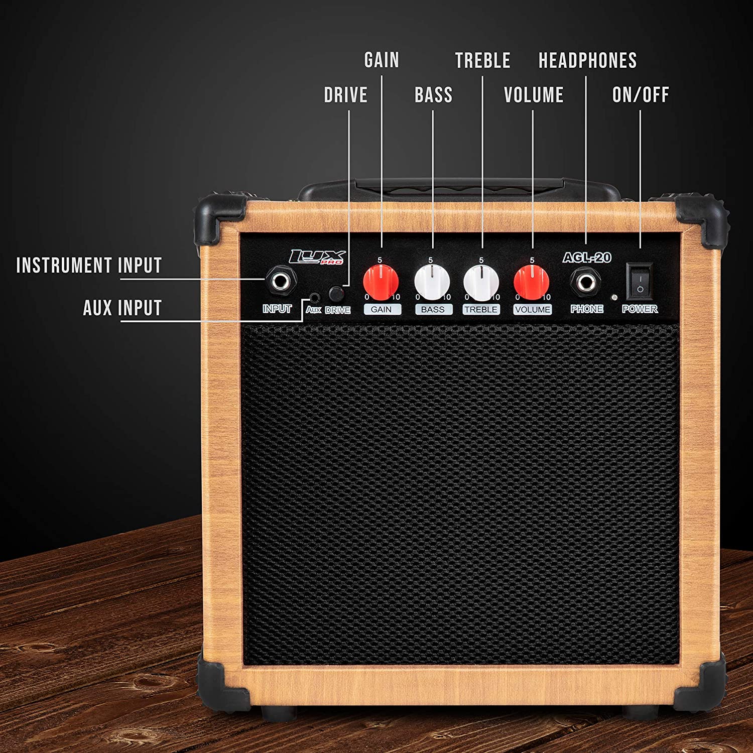 LyxPro 20W Mini Practice Guitar Amplifier photo 4