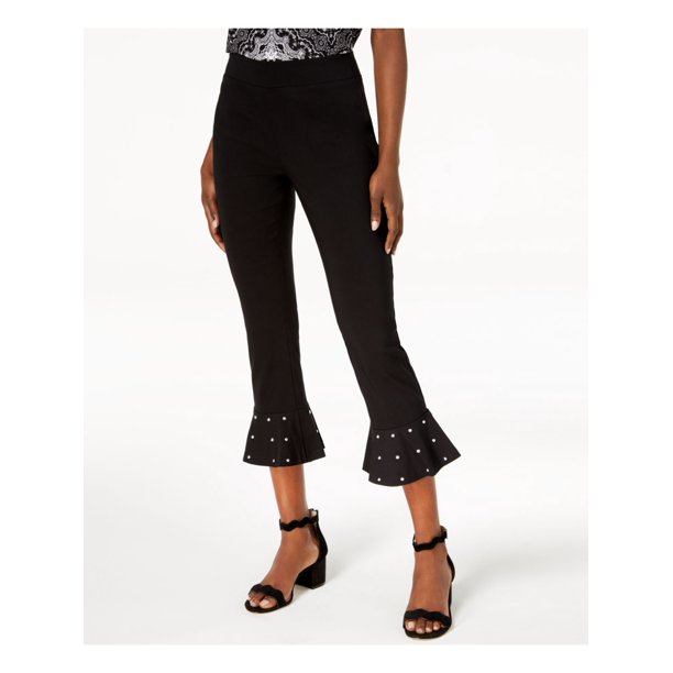 black cuffed pants