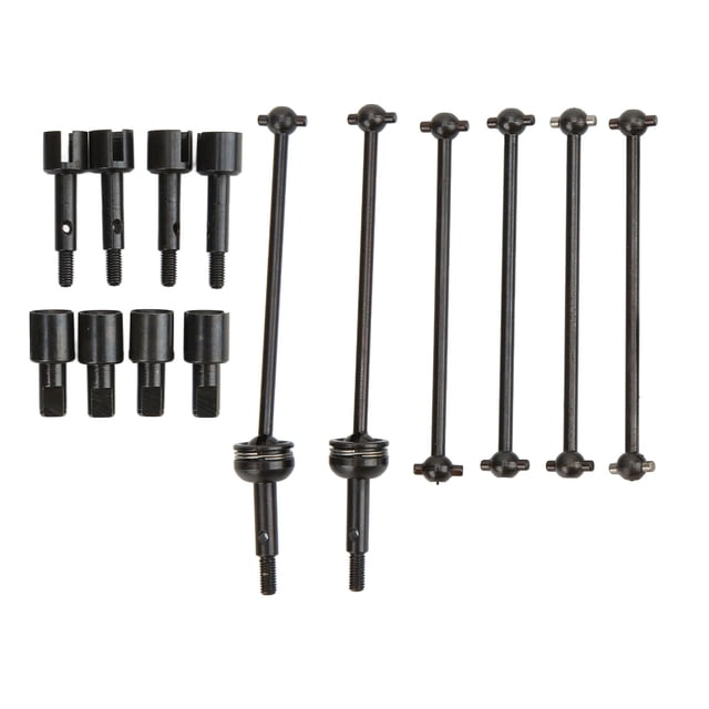 Eje de Rueda RC ANGGREK Reemplazo de Acero Negro para WLtoys 144001 124018 124019