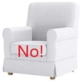 thumbnail image 3 of Cover Only! Chair is Not Included! Ektorp Tullsta Chair Cover Replacement Only Compatible for IKEA Tullsta Armchair Sofa Slipcover ! (Dark Gray Cotton), 3 of 5