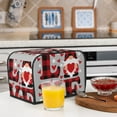 thumbnail image 6 of Picia Buffalo Plaid Love And Gnome Print 2 Slice Toaster Cover , Toaster Protector Dustproof Kitchen Appliance Cover, Kitchen Appliance Dustproof Protector, 6 of 7