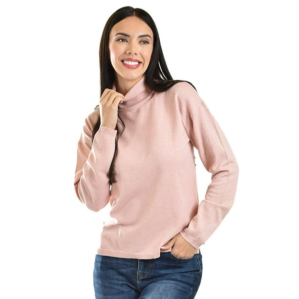 Suéter cuello de tortuga Roman Fashion /Juvenil, 45163 (Palo de rosa) rosa EG