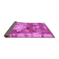 thumbnail image 2 of Ahgly Company Indoor Square Abstract Pink Modern Area Rugs, 4' Square, 2 of 4