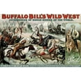 thumbnail image 2 of Unknown 24x17 Gold Ornate Wood Framed with Double Matting Museum Art Print Titled - Buffalo Bills Wild West - Poster, 2 of 4