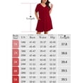 thumbnail image 6 of SHOWMALL Women's Plus Size Nightgown Short Sleeve Sleepwear Floral Pajama Dress Comfy Sleepshirts Casual Loungewear with Pockets, Size 2X, 6 of 8