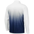 thumbnail image 3 of Men's Colosseum Navy West Virginia Mountaineers Magic Team Logo Quarter-Zip Jacket, 3 of 3