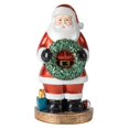 thumbnail image 3 of Estatua de Papá Noel, figura de resina, adorno, regalo de Navidad, manualidades, coleccionable, mesa Sosteniendo una corona, 3 of 9
