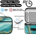 thumbnail image 4 of Blue and Gold Marble Pattern Insulated Lunch Bag Teens,Bento School Lunch Bag for Teens for Work,Picnic or Travel 10.6x7.7x4.3 Inches,12 Can Capacity, 4 of 6