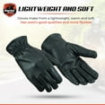 thumbnail image 4 of Daniel Smart Deerskin Leather Gloves – Unlined Motorcycle Gloves with Expansion Joints and Touch Screen Fingertips, 4 of 6