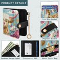 thumbnail image 5 of Small Wallet For Women Bifold Leather Pocket Coin Credit Card Holder With RFID Blocking A Cute Highland Cow, 5 of 6