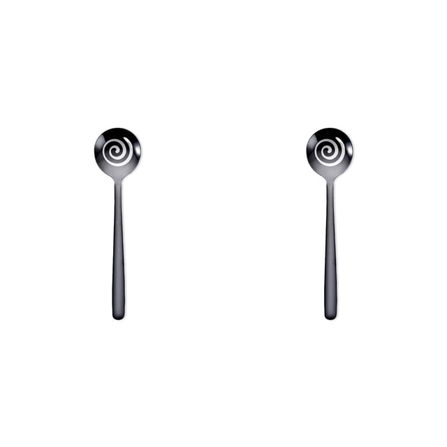 Wosthever Cuchara de acero inoxidable con diseño en espiral, cuchara lavable para café, bebida, restaurante, herramienta para ceremonia de boda, Type1 NO1 Wosthever CBP187135