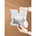 thumbnail image 7 of Women's Satin Evening Bag Top Handle Clutch Purse, Pleated Formal Handbag for Wedding Guest Party Prom Dinner, 7 of 7