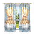 thumbnail image 2 of Teddy Bear Clouds Blackout Curtains Thermal Insulation 63 inch Grommet for Bedroom Living Room Bathroom Kitchen Windows 2 Pack, 2 of 6