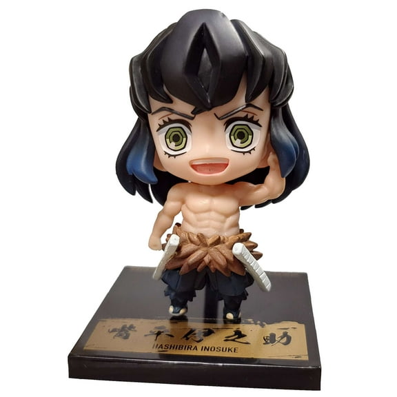 Demon Slayer: Kimetsu no Yaiba Tanjiro with Friends Hashibira Inosuke 2.5-inch Mascot Figure (No Packaging)