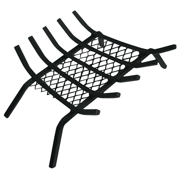 Homebasix 97275 Fireplace Grate, 13 in W x 26 in D x 6-1/4 in H, Steel