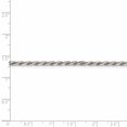 thumbnail image 2 of Sterling Silver Rhodium-plated 2.5mm Diamond-cut Rope Chain (Weight: 11.02 Grams, Length: 18 Inches), 2 of 2