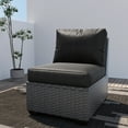 thumbnail image 3 of UIXE Outdoor Deep Seat Cushion Set, Patio Furniture Cushions & Back Pad, Water-Resistant Sectional Sofa Cushions for Bistro Chair - Gray, 3 of 6