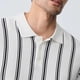 thumbnail image 4 of Blusas y camisas de manga corta con cuello redondo para hombre. Camisa de punto de malla con solapa hueca para hombre. Una prenda informal y versátil para jóvenes, confeccionada en seda helada con man, 4 of 6