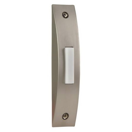 - Craftmade Brushed Nickel Lighted Contemporary Doorbell