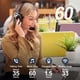 thumbnail image 3 of Trucker Bluetooth 5.2 Wireless Headset With Noise Cancelling Mic For Phones PC, 3 of 5