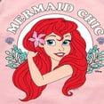 thumbnail image 3 of Disney The Little Mermaid - Ariel - Mermaid Chic - Toddler & Youth Girls Raglan Graphic T-Shirt, 3 of 5