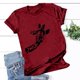 thumbnail image 2 of Blusa informal de manga corta con estampado de cuello redondo para mujer Pompotops  hfajkhk127545, 2 of 4