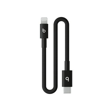 Beats USB-C to Lightning Woven Short Cable (20 cm) - Bolt Black