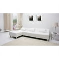 thumbnail image 2 of Gold Sparrow Atlanta Faux Leather Convertible Sofa in White, 2 of 3