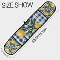 thumbnail image 3 of Yayeee Double Oven Mitt Kitchen Heat Resistant Baking 35" x7" Quilted Glove, Retro Beige Lemon, 3 of 6