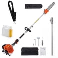 thumbnail image 2 of Edtara 43cc Gas Pole Saw with 12" Guide Bar, Extends to 9.5ft, Anti-Vibration Handle, Automatic Oiling, Quick Release, EPA Certified for Tree Trimming and Pruning, 2 of 9