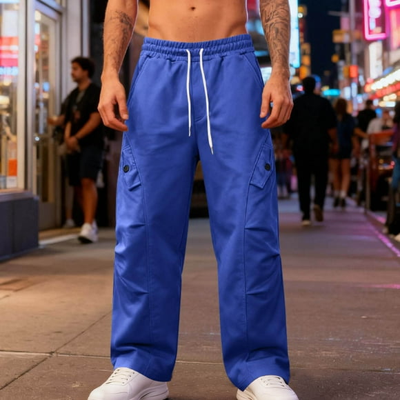 Men Cargo Sweat Pants Baggy Sweatpants Men Open Bottom Sweatpants Mens Casual Pants Mens Cargo Sweat Pants with Pockets Cargo Stretch Pants Men Men’s Cargo Pants