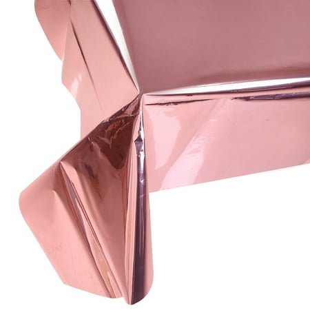 

Clearance Deals Cobowsici Polyester Antependium PET Shiny Disposable Pink Tablecloth Christmas Party Party Decoration Products Rose Gold Foil Tablecloth Rose Gold