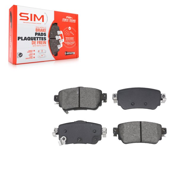 SIM Rear Semi-Metallic Disc Brake Pads SIM-1965 for Car Nissan Rogue Sport Qashqai LEAF with Electric Parking