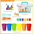 thumbnail image 3 of BMAG 60 Pcs Counting Bears Sets with Matching Sorting Cups, STEM Educational Toys for Toddler Preschool, 3 of 7