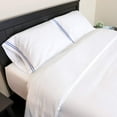 thumbnail image 2 of Subrtex Vintage 300 Thread Count White Solid Cotton Pillowcases, Queen, (2 Count), 2 of 7