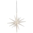 thumbnail image 2 of Northlight Sparkling Glitter Starburst Hanging Christmas Ornament - 6" - White, 2 of 5