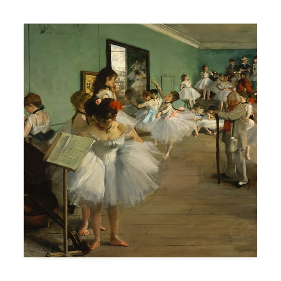 Trademark Fine Art 'The Dance Class' Canvas Art by Edgar Dega