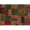 thumbnail image 1 of Ahgly Company Indoor Rectangle Patchwork Brown Transitional Area Rugs, 7' x 9', 1 of 4