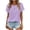 A347 Purple, variant on Mifsaly Womens Short Sleeve Henley Shirt Crew Neck Button Down Waffle-Knit Tops Textured Casual Summer Tee Relaxed Fit Breathable Soft Daily Fashionable Shirt XXXXL