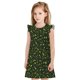 thumbnail image 1 of Fotbe Green Branch Olive Vestido de Dormir para Niñas de 3 a 10 Años, Mangas Cortas, Estilo Princesa, Pijama Camisón con Mangas Voladas-Small, 1 of 6