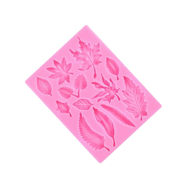 Billuyoard Molde de silicona con forma de hoja, resistente al agua, reutilizable, DIY, herramientas de decoración de pasteles, herramienta para Cocina y Comedor