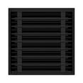 thumbnail image 2 of BUILDMART - 16x16 Modern AC Vent Cover - Decorative Black Aluminum Air Vent - Standard Linear Slot Diffuser - Heating and Cooling Register Grille for Ceiling, Walls & Floors - Texas Buildmart, 2 of 8