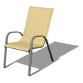 thumbnail image 2 of Duck Covers® Weekend Water-Resistant Patio Chair Slipcover, Straw, 2 of 9