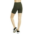 thumbnail image 3 of TheLovely Women & Plus Size (S-3XL) High Waist Workout 15" Length Running Biker Shorts with Wide Wastband, 3 of 6