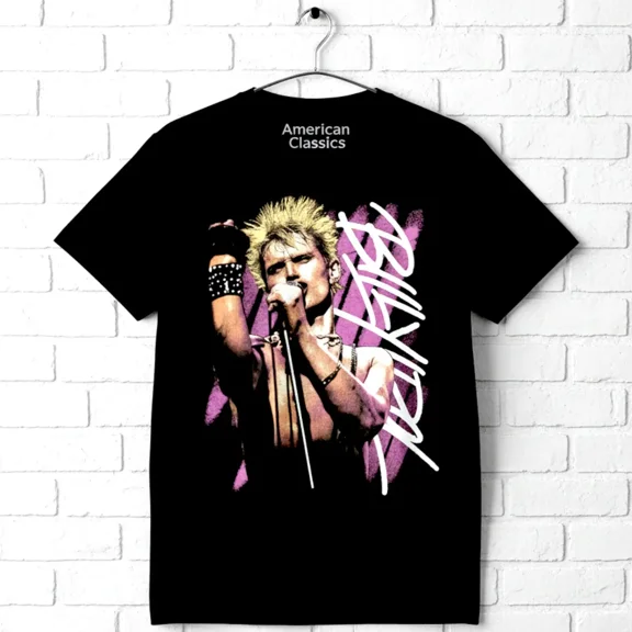 Billy Idol Vital Men's T Shirt (Black, Adult4XL)