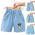 thumbnail image 2 of Gubotare Baby Jean Shorts Toddler Kids' Denim Shorts - Breathable Summer Jeans for Boys & Girls, Soft Stretch Waist Casual Play Shorts 6 12 24 Months 2T 3T 4T 5T 6T (White,3-4 Years), 2 of 9