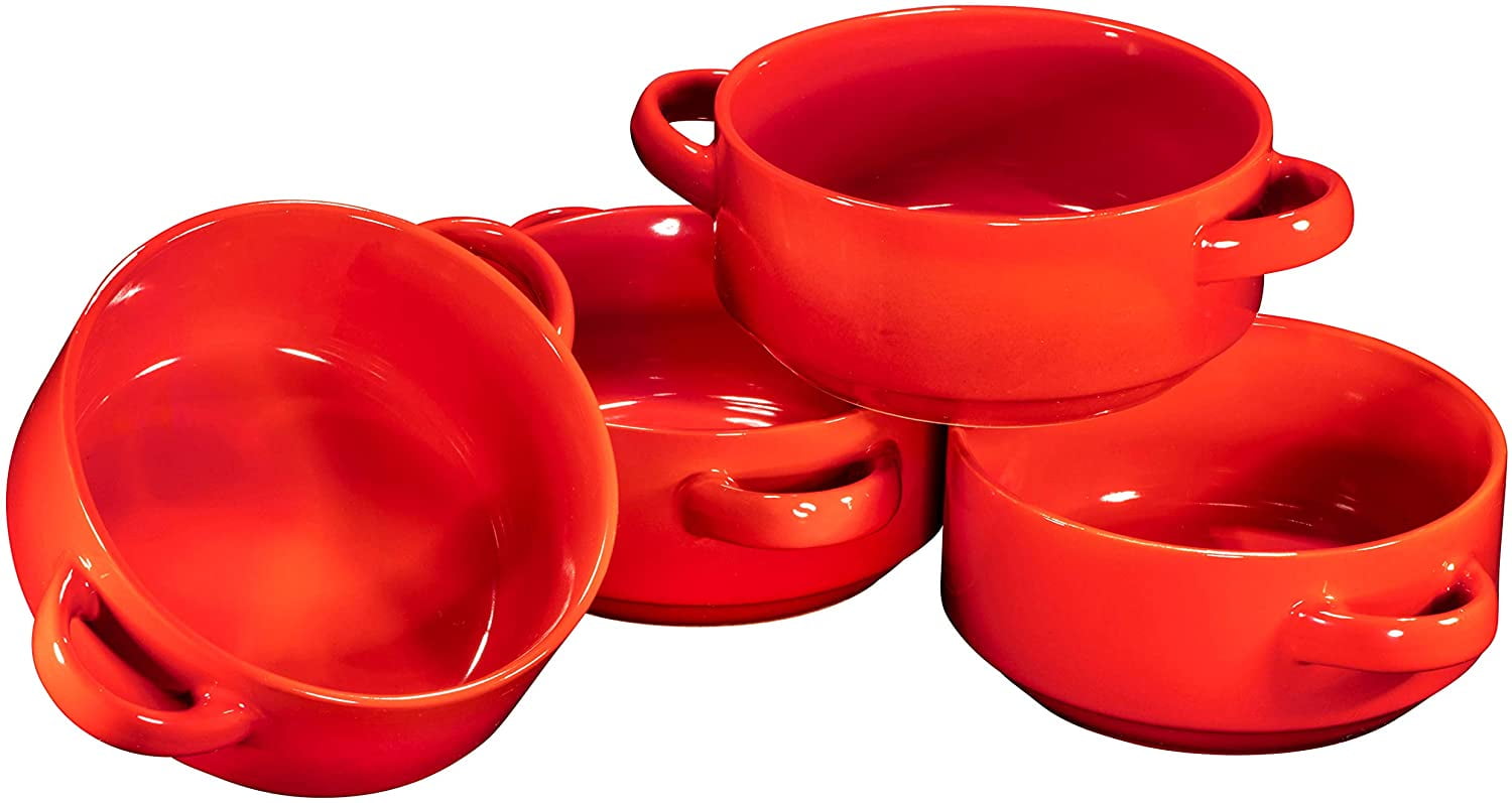 Ceramic Stoneware Soup Bowl Dish With Handles 